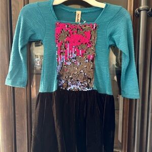 Mignone Dress with Sequin Design